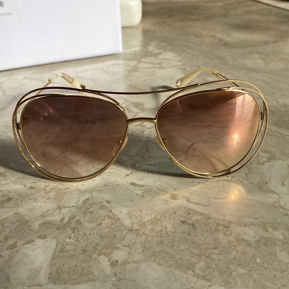 Chloe “Carlina” Rose/Peach sunglasses